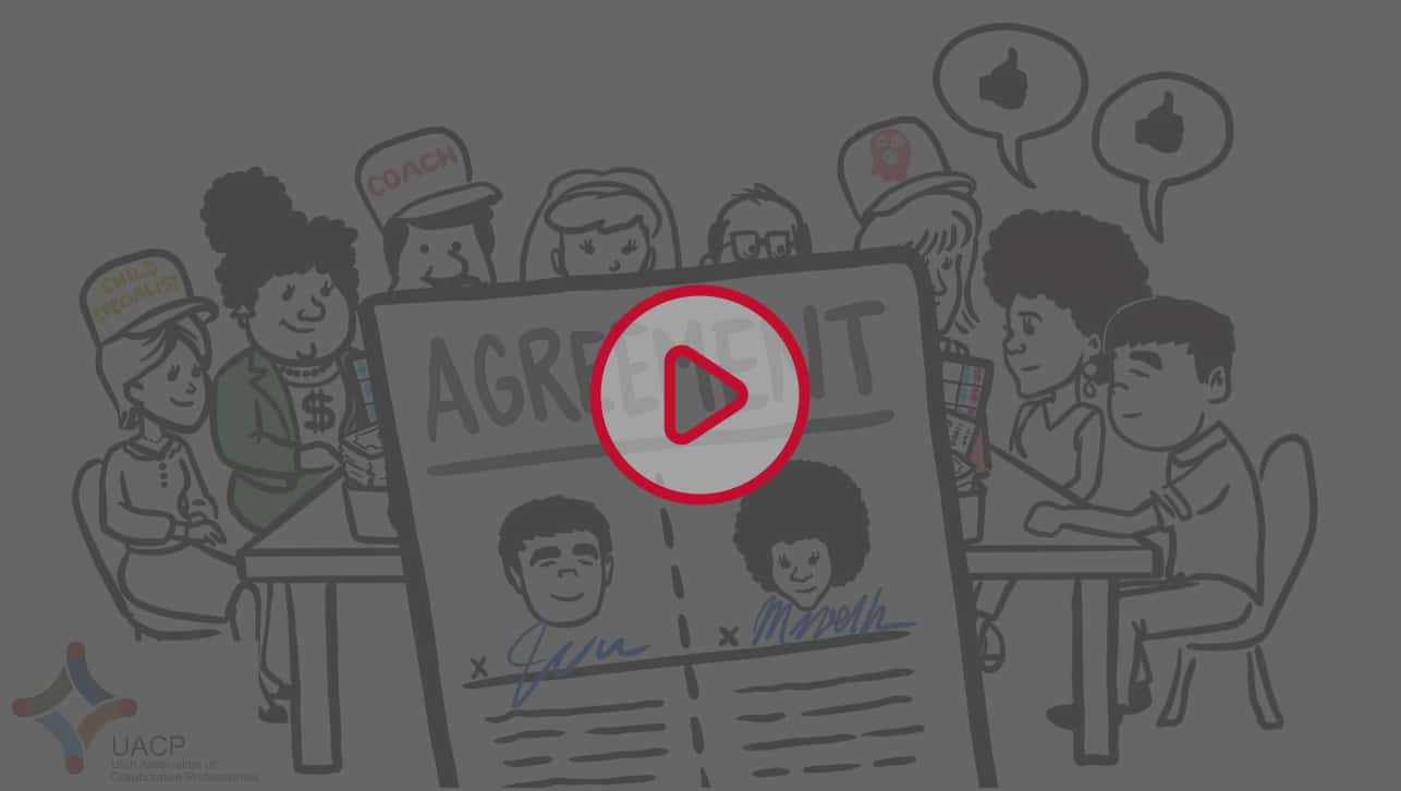 Several people having a meeting clip art